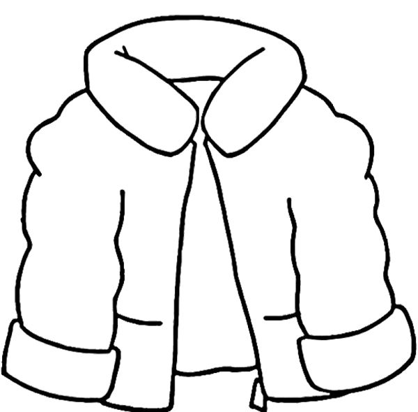 600x590 Winter Coat Coloring Pages