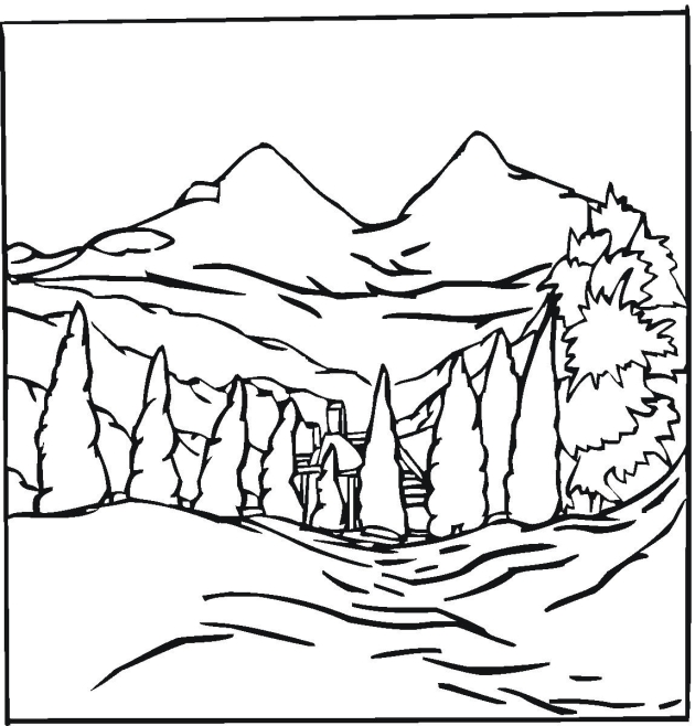 630x658 Landscape Coloring Pages. Maybe Start With These, Talk About