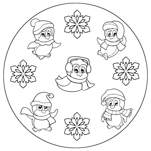 512x512 Winter Mandala Coloring Pages (6) Winter Mandala