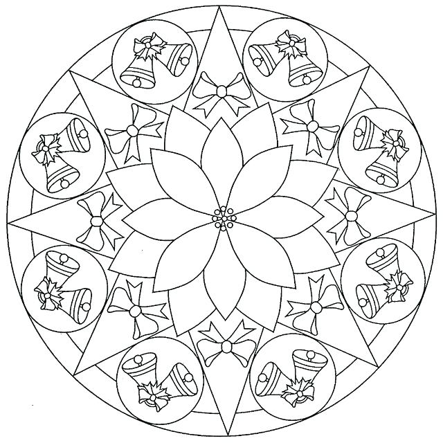 640x640 Christmas Mandala Coloring Pages Mandala Coloring Pages Display