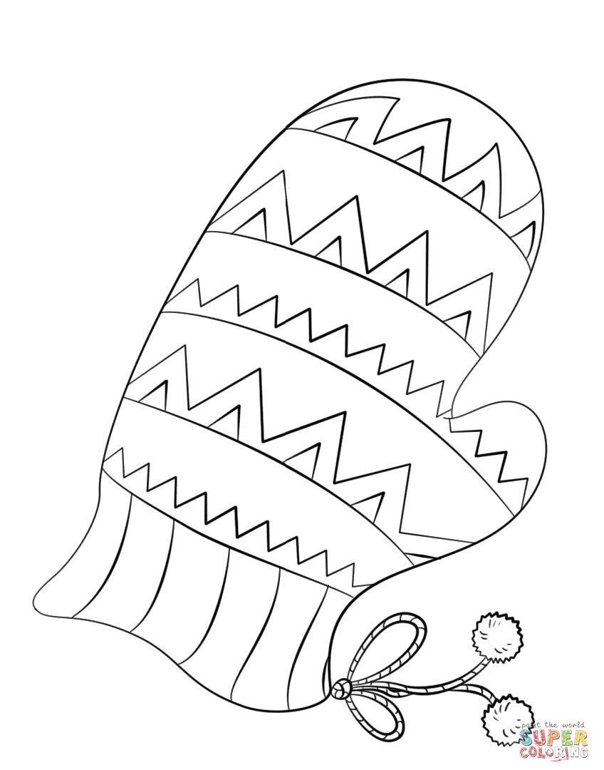 848x1080 Terrific Preschool Mitten Template With Coloring Mittens Pages
