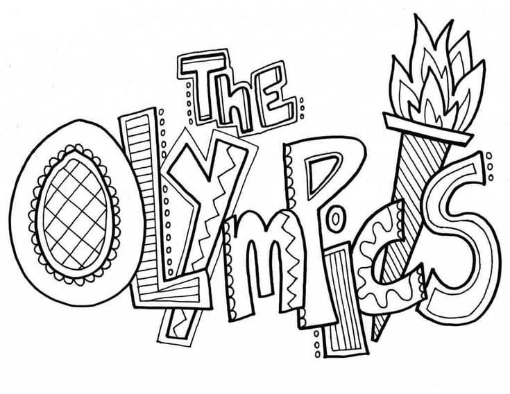 Winter Olympics 2018 Coloring Pages