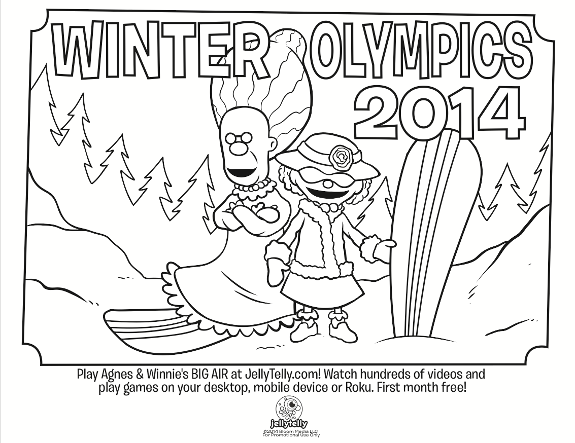 1133x874 Free Winter Olympics Activities Coloring Page Amp Bingo