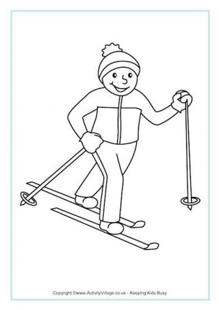 320x452 Winter Olympics Colouring Pages