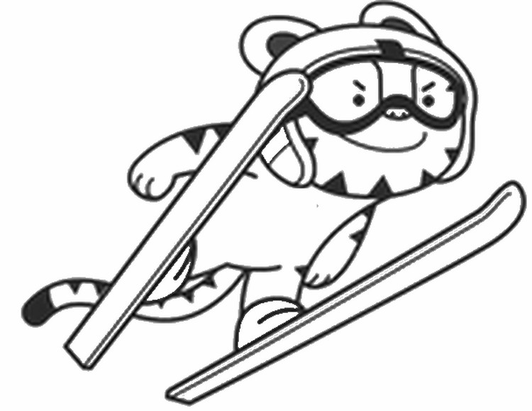750x579 Coloring Pages 2018 Winter Olympics Drawing
