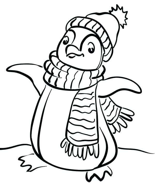 600x715 Penguin Coloring Pictures