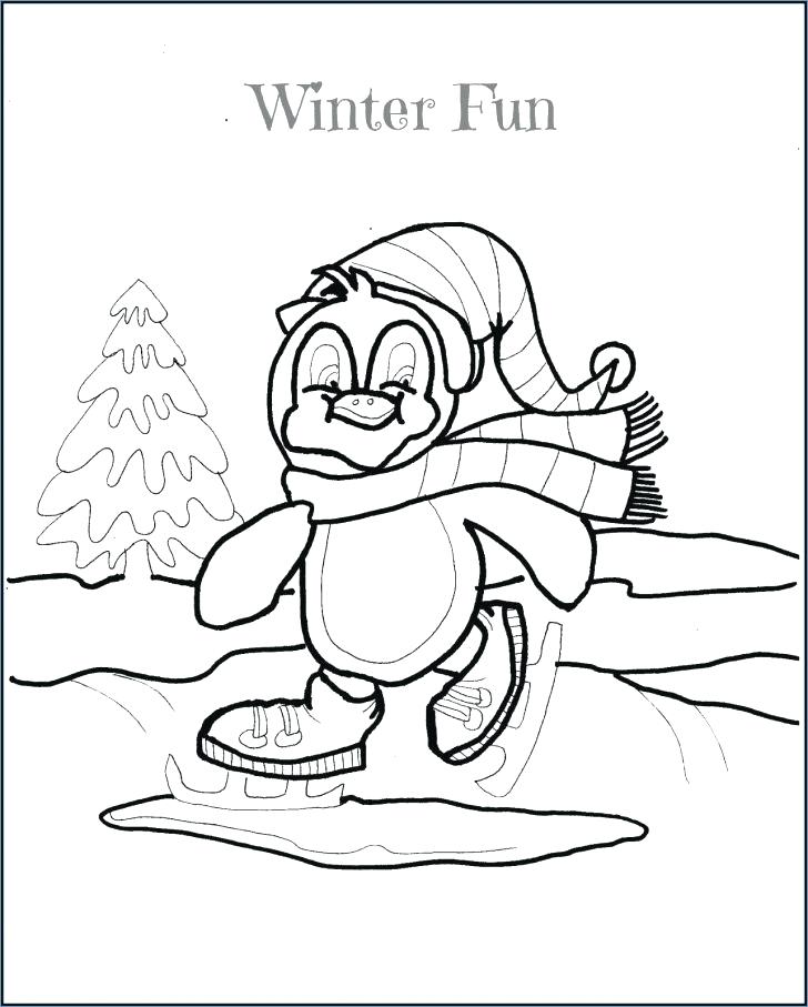 728x907 Penguins Coloring Page