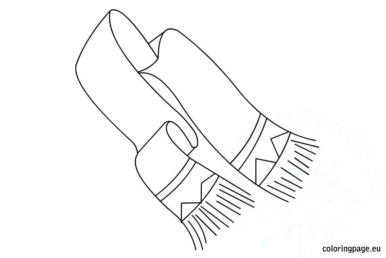 794x532 Scarf Coloring Page Winter Scarf Coloring Page
