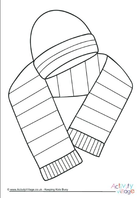 460x649 Scarf Coloring Page Winter Scarf Colouring Page