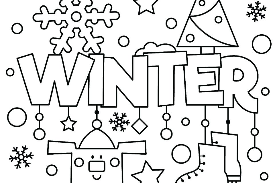 960x640 Coloring Pages Of Winter Coloring Pages Winter Animals