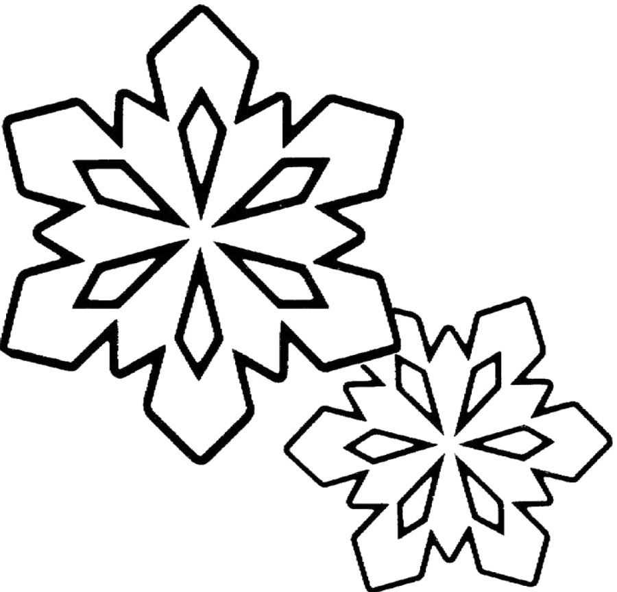900x864 Winter Coloring Pages Snowflakes Clip Art Black And White Winter