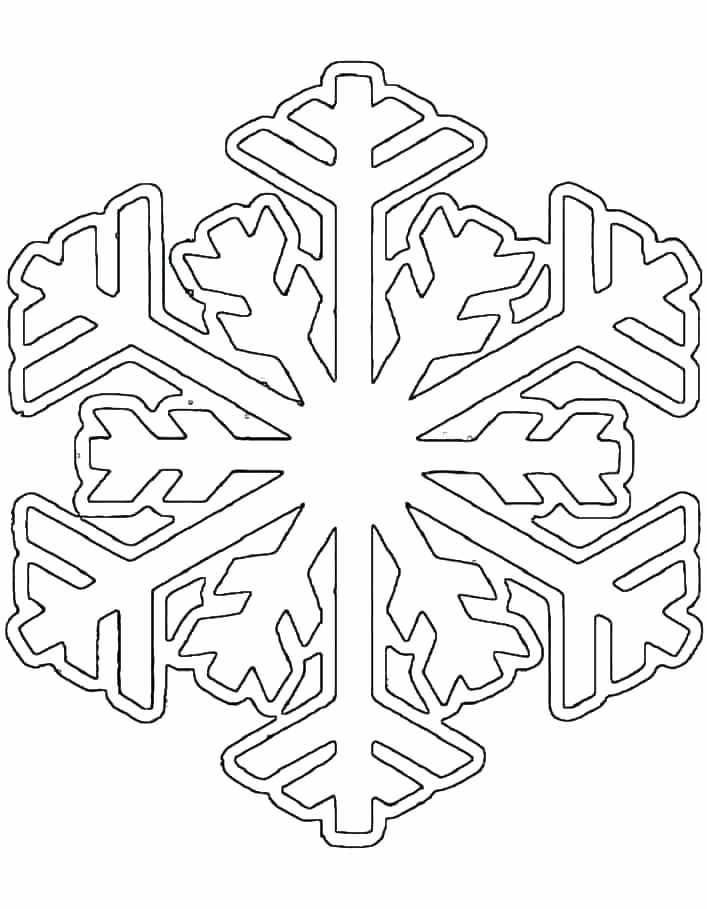 707x909 Coloring Pages Of Snowflakes Printable Snowflake Patterns
