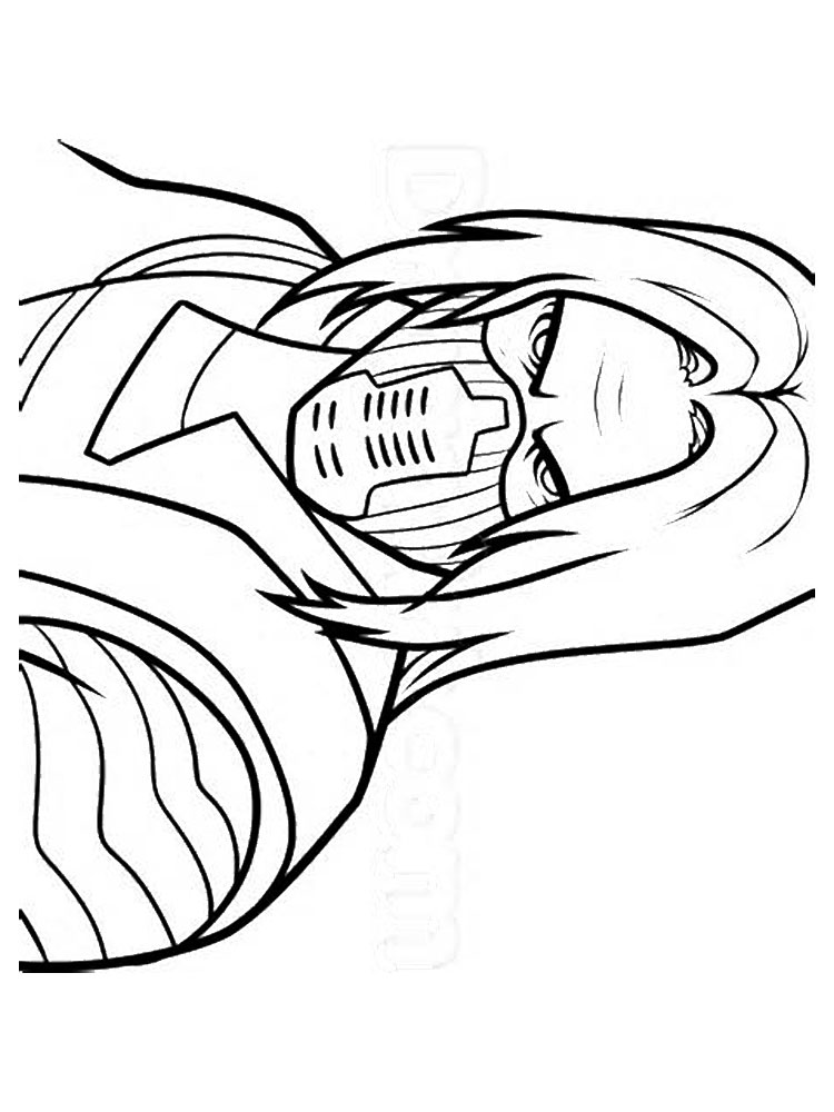 750x1000 The Winter Soldier Coloring Pages. Free Printable The Winter