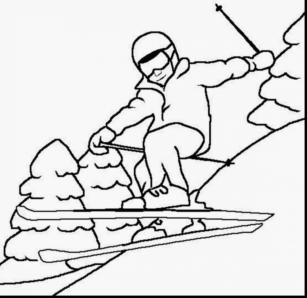 Winter Sports Coloring Pages