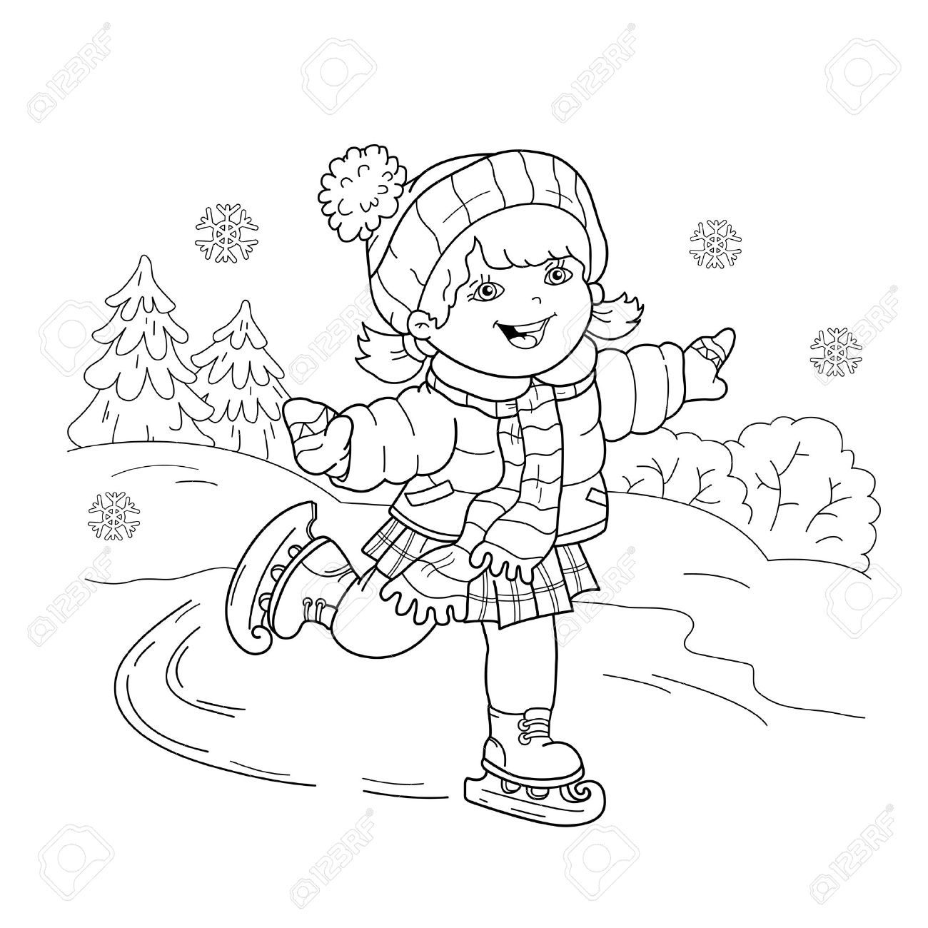 1300x1300 New Winter Sports Coloring Pages Gallery