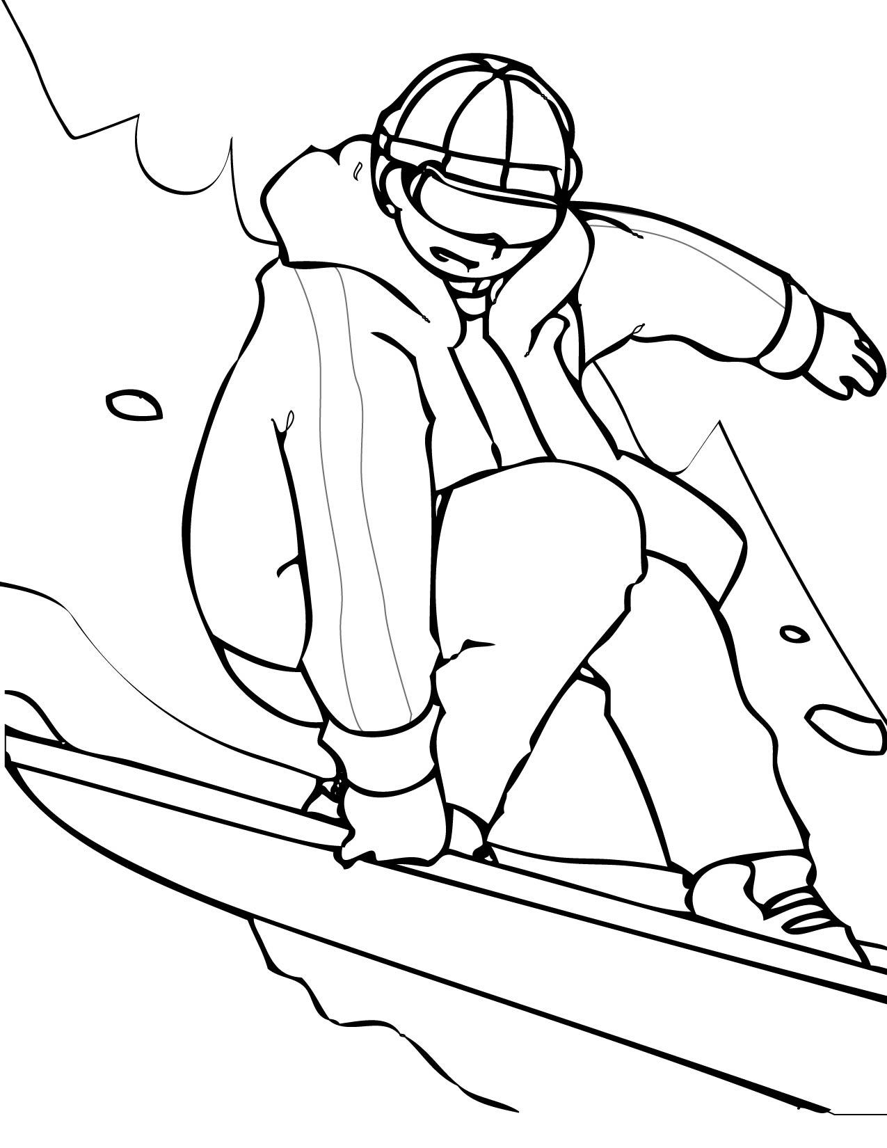 1275x1650 Winter Sports Coloring Pages