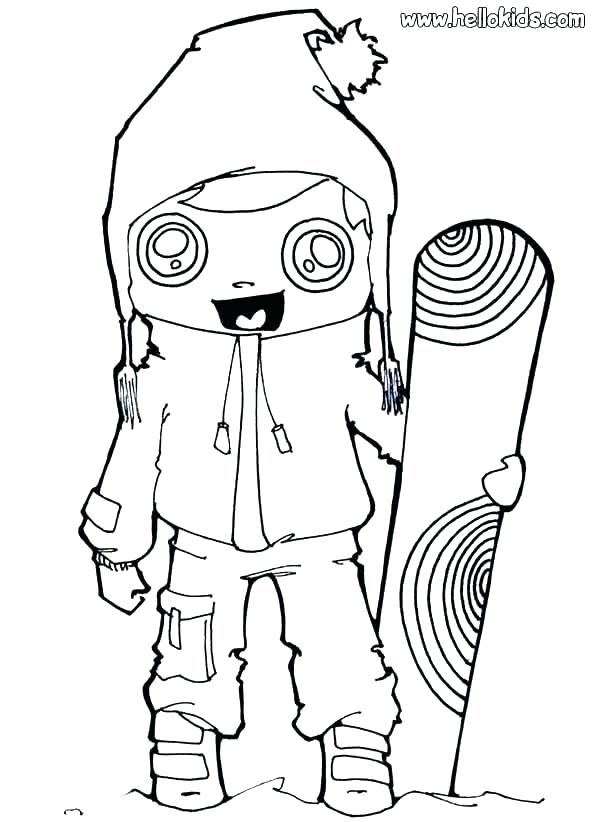 595x822 Free Printable Winter Sports Coloring Pages