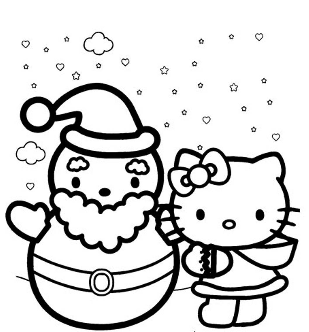 1058x1137 Hello Kitty Winter Coloring Pages Gallery Coloring For Kids 2018