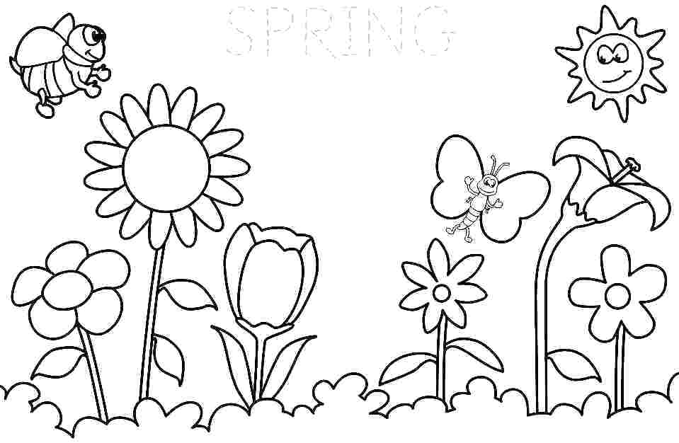 959x626 Season Coloring Pages Seasonal Coloring Pages Spring Season