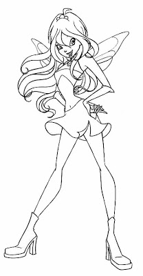 208x400 Bloom Coloring Pages