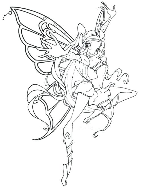 Winx Club Bloomix Coloring Pages