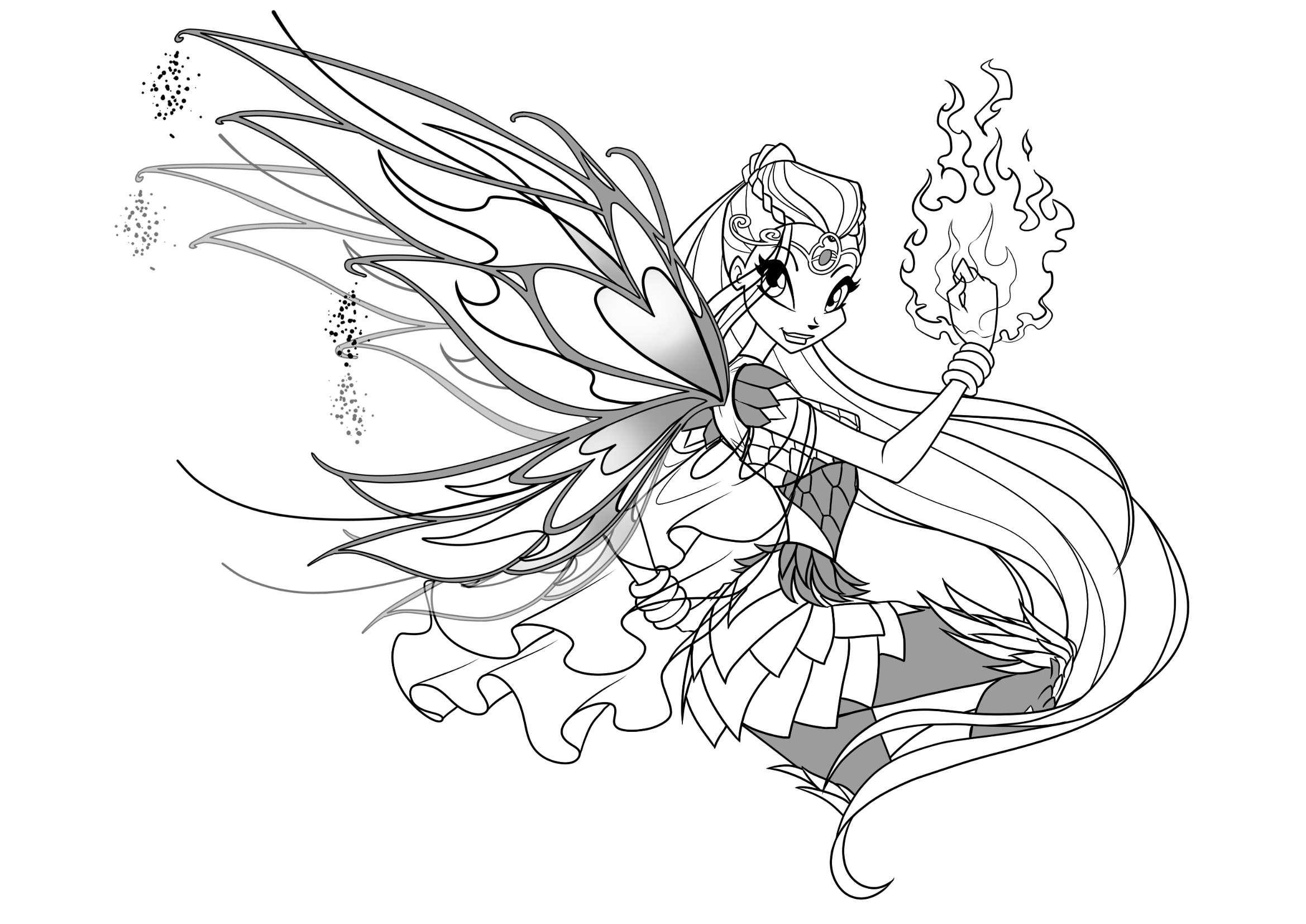 2339x1654 Winx Club Bloomix Coloring Pages To Download And Print For Free