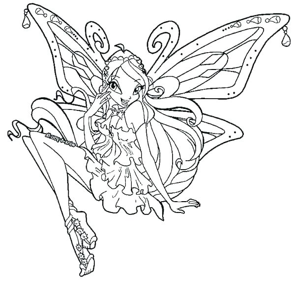 600x572 Winx Club Coloring Pages Coloring Pages Club Bloom Winx Club