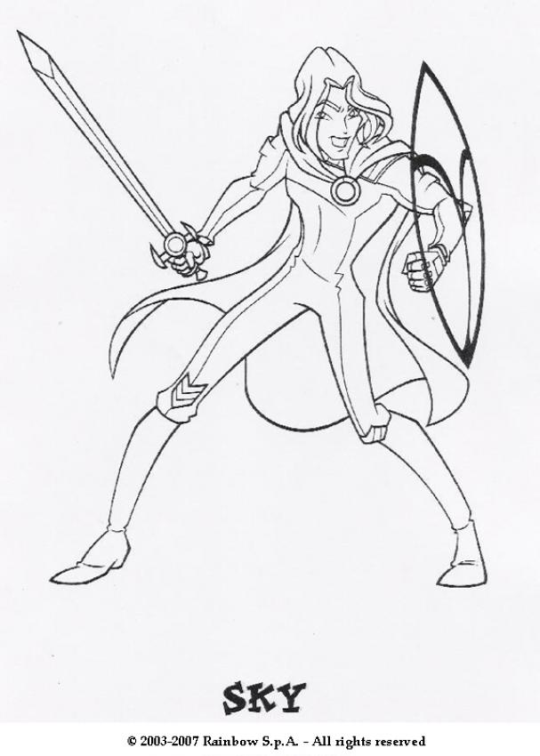 607x850 Bloom, Transformation Bloomix Coloring Pages