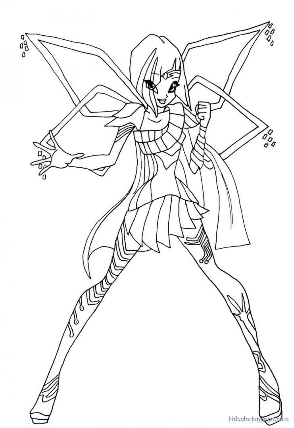 1025x1489 Winx Club Coloring Pages