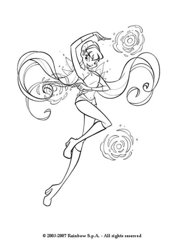 601x850 Film Winx Bloomix Coloring Pages Winks Club With Believix Stella