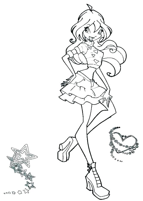 Winx Club Coloring Pages