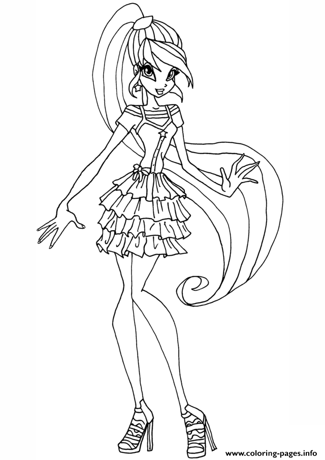 640x905 Stella Gardenia Winx Club Coloring Pages Printable