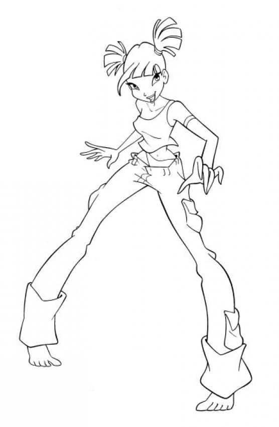 556x850 The Winx Fairy Musa Coloring Pages