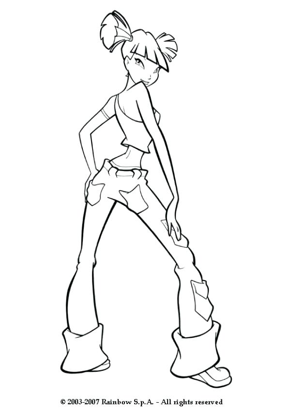 601x850 Winx Club Coloring Pages Harmonix Musa Bambole Alla Moda Coloriage