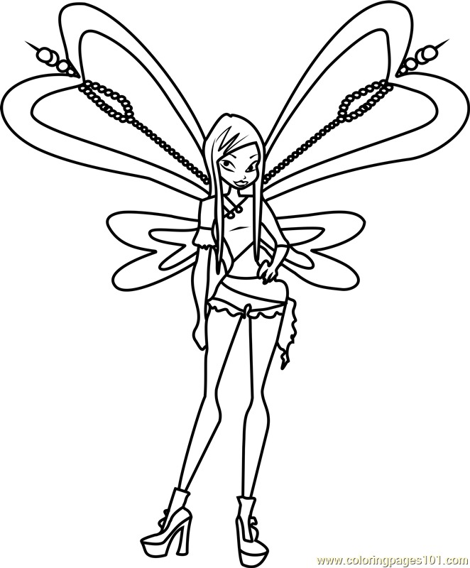 662x800 Winx Club Coloring Pages