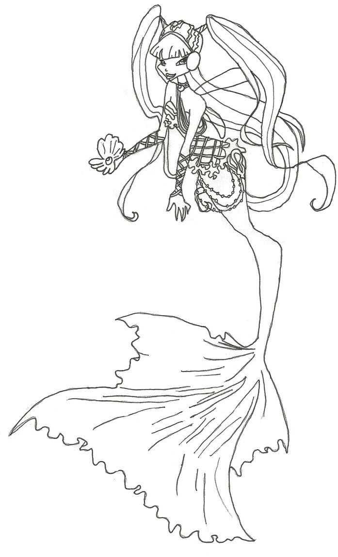 697x1147 Winx Club Mermaid Musa Coloring Page By Winxmagic237 Colour Page