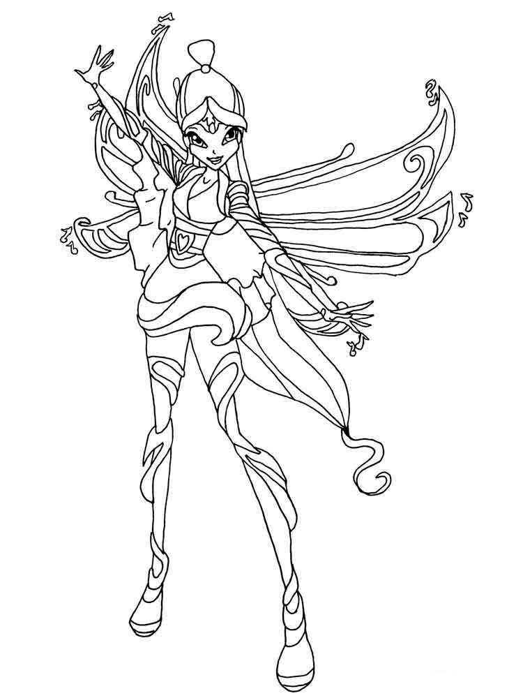 750x1000 Winx Club Musa Coloring Pages 8