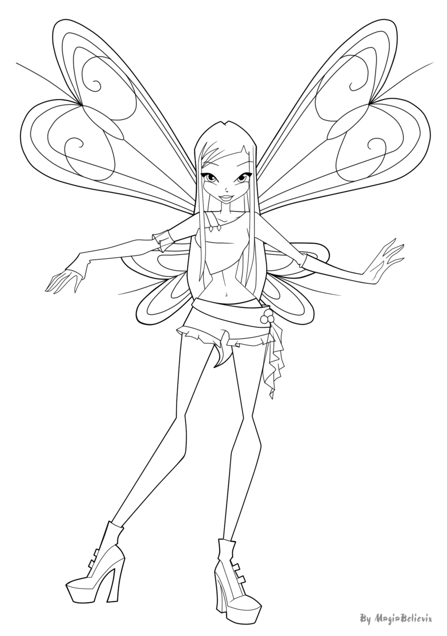 900x1281 Fresh Winx Club Coloring Pages Musa Ultra Coloring Page