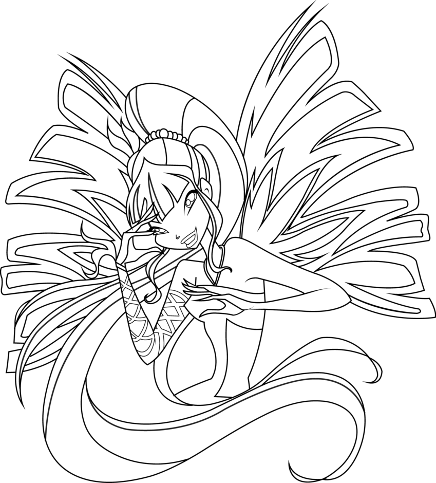 849x940 Musa Sirenix Coloring Page By Icantunloveyou