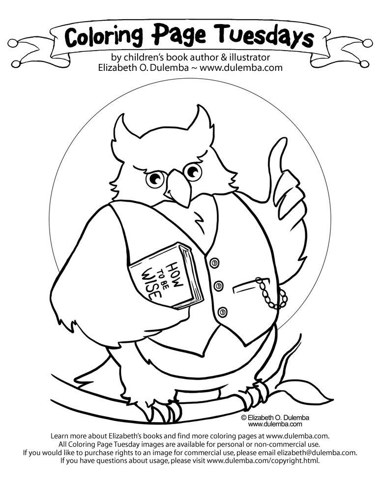 773x1000 Owl Coloring Pages Free Printables Every Wise Owl Knows, Reading