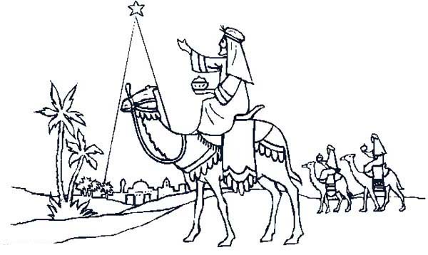 600x358 Three Wise Men Ride Camel Advent Coloring Pages Batch Coloring