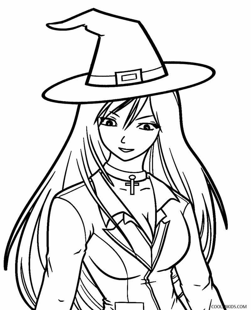Witch Coloring Pages