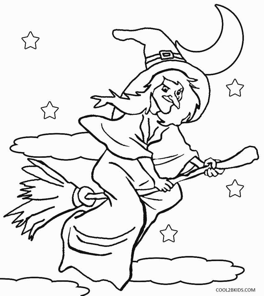 850x953 Printable Witch Coloring Pages For Kids Cool2bkids Witch Coloring