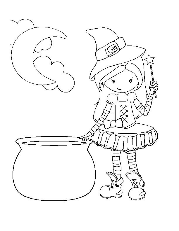612x792 Cute Witch Coloring Pages 26 Free Witch Coloring Pages Free
