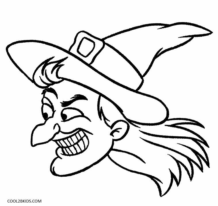 758x716 Witch Face Coloring Pages Printable Witch Coloring Pages For Kids