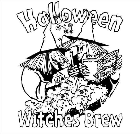 Witch Coloring Pages Free