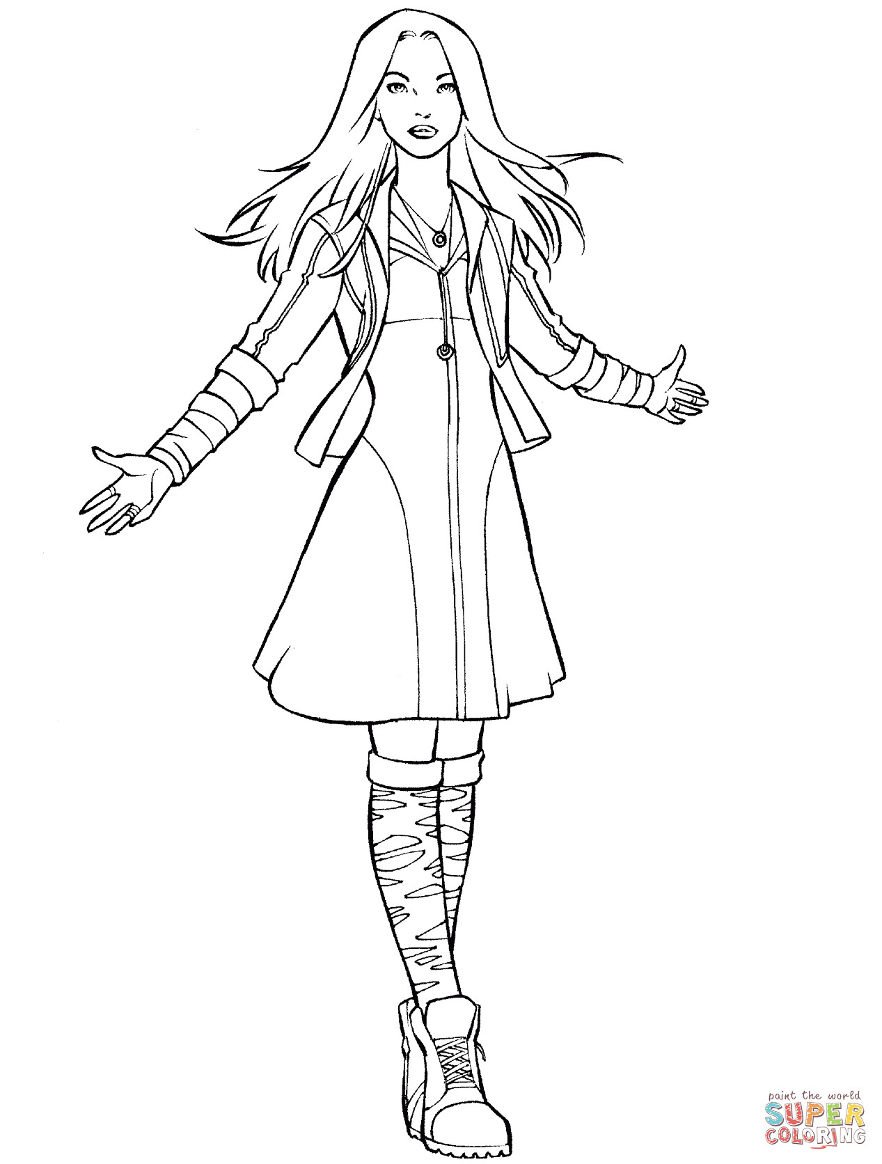 1267x1672 Witch Coloring Mosm