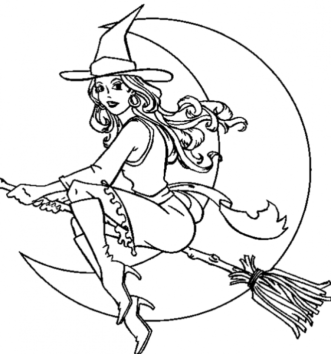 681x730 Witches Coloring Pages Printables Free
