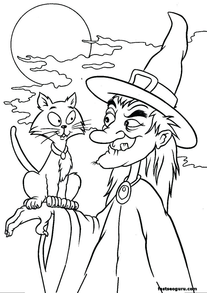 723x1024 Coloring Witches Coloring Pages Of Witch Page On A Broom