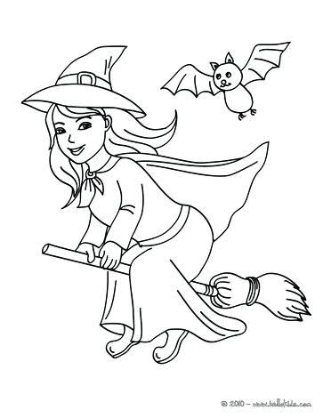 363x470 Witch Coloring Page